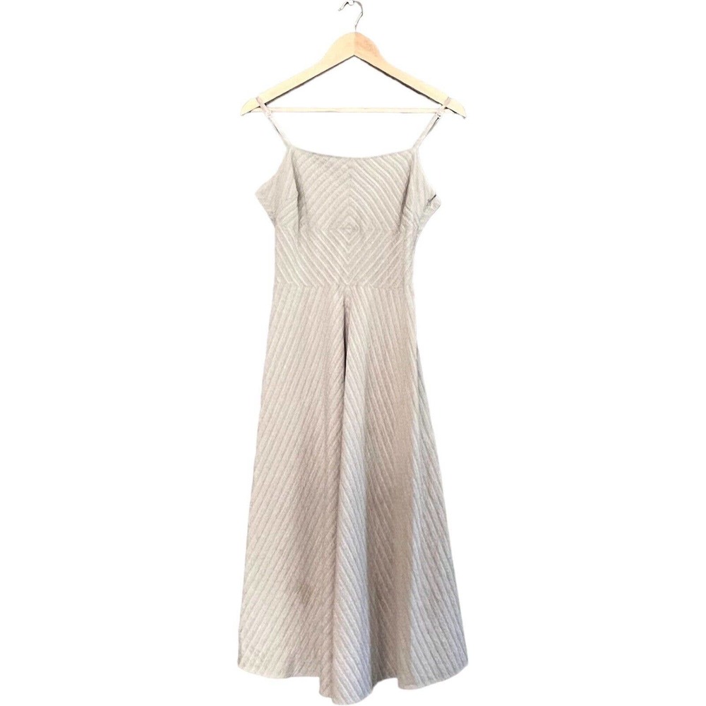 Tommy Hilfiger Dress Womens Size 6 Brown Spaghetti Strap Square Neck Cotton